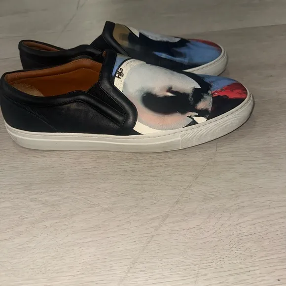 Givenchy Men's Slip-On Skate Sneakers with Abstract Design