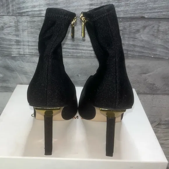 GOOD AMERICAN NWOB NEOPRENE KICKSTAND BOOTIE BLACK