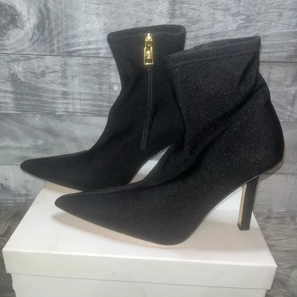 GOOD AMERICAN NWOB NEOPRENE KICKSTAND BOOTIE BLACK