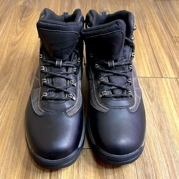 Goodfellow and Co Mens Marcel Black Hiking Water Resistant Work Boots