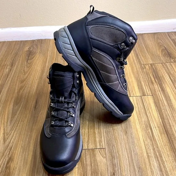Goodfellow and Co Mens Marcel Black Hiking Water Resistant Work Boots