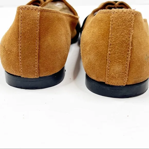 Gram Yatfai Ballerina in Tabacco Suede Size 6