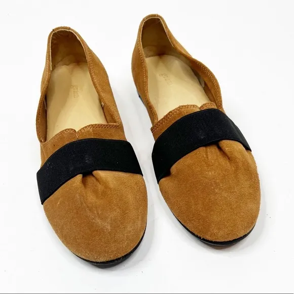 Gram Yatfai Ballerina in Tabacco Suede Size 6