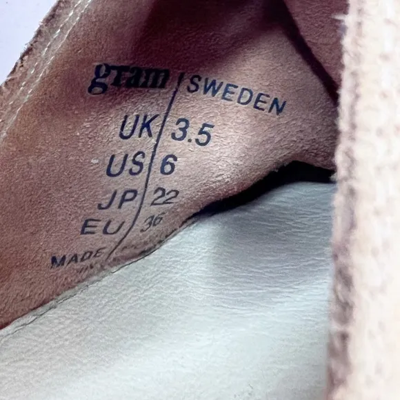 Gram Yatfai Ballerina in Tabacco Suede Size 6