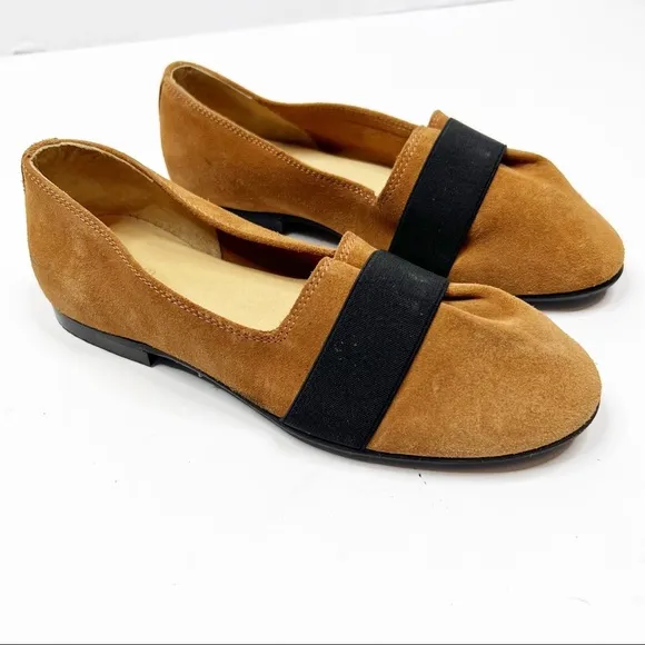 Gram Yatfai Ballerina in Tabacco Suede Size 6