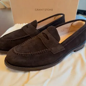 Grant Stone Traveler Penny Loafer - Espresso Suede (10.5 D)