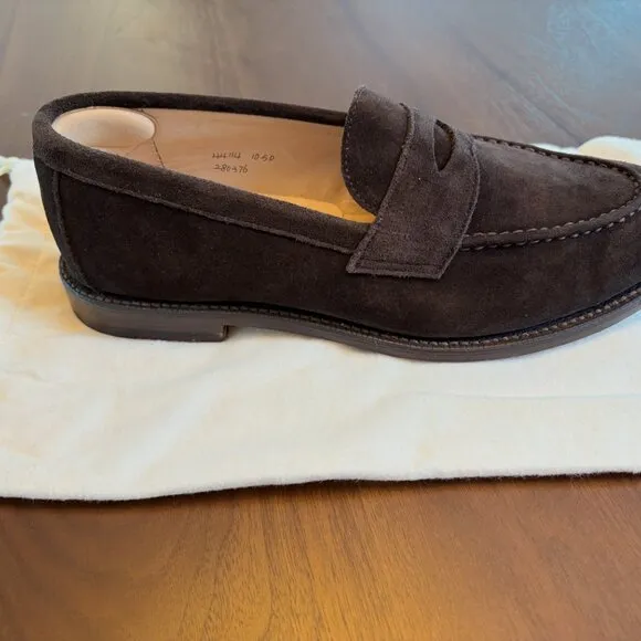 Grant Stone Traveler Penny Loafer - Espresso Suede (10.5 D)