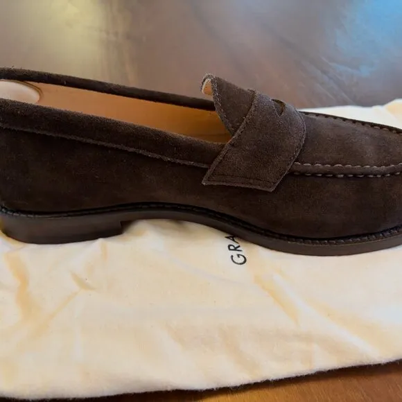 Grant Stone Traveler Penny Loafer - Espresso Suede (10.5 D)