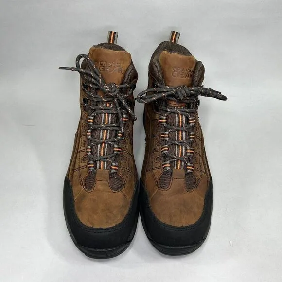 Gravel Gear Men's Size 10 6&quot; Waterproof Nubuk Leather Hiking / Work Boots