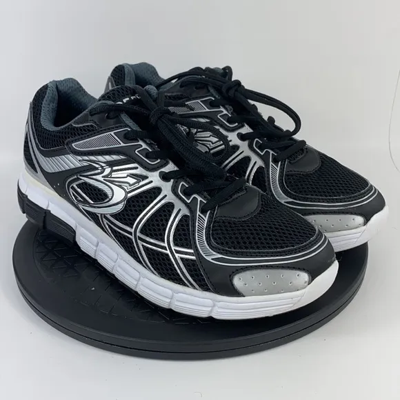 Gravity Defyer Veroshock Black/Silver Comfort Walking Shoes Men's Size 9.5