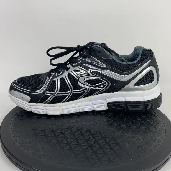 Gravity Defyer Veroshock Black/Silver Comfort Walking Shoes Men's Size 9.5