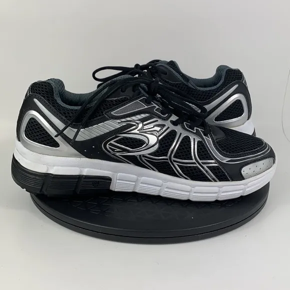 Gravity Defyer Veroshock Black/Silver Comfort Walking Shoes Men's Size 9.5
