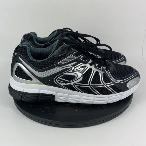 Gravity Defyer Veroshock Black/Silver Comfort Walking Shoes Men's Size 9.5