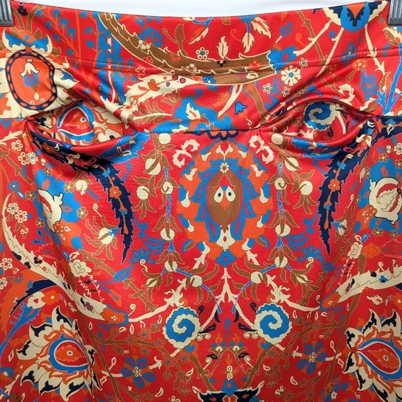 Gretchen Scott Skippy Skort in Magic Carpet Print Athletic Red Orange size XXL