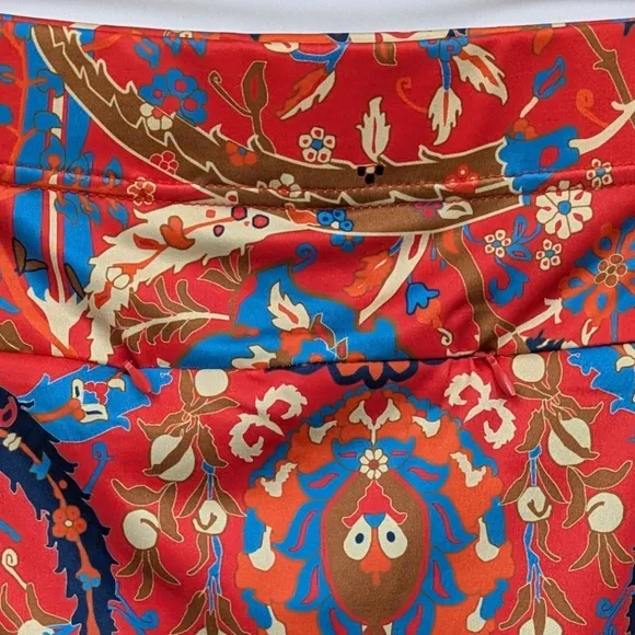 Gretchen Scott Skippy Skort in Magic Carpet Print Athletic Red Orange size XXL