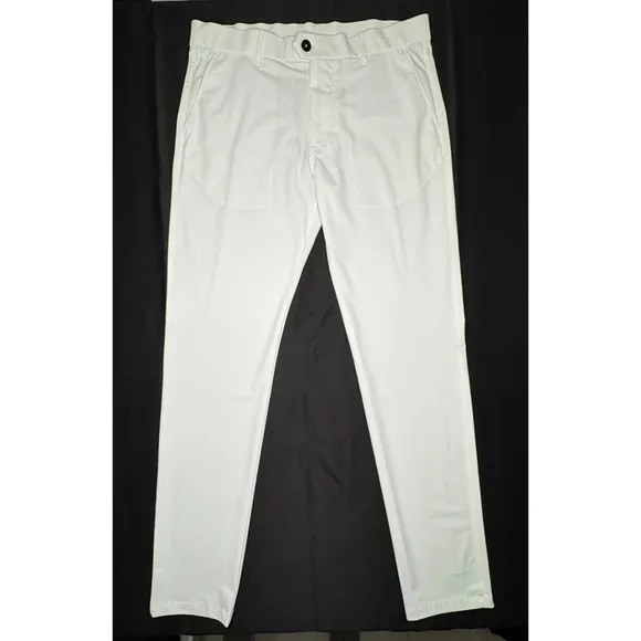 Greyson Pants Mens 34X34 White Wainscott Classic Fit Lightweight Golf Trousers