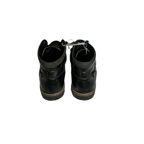 GUESS NEW Black  Leather  Ankle Boots Mens Size 10.5 M Dress Shoes