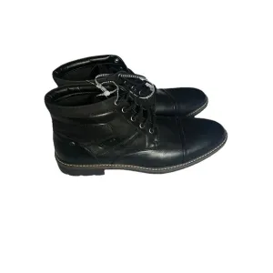 GUESS NEW Black  Leather  Ankle Boots Mens Size 10.5 M Dress Shoes