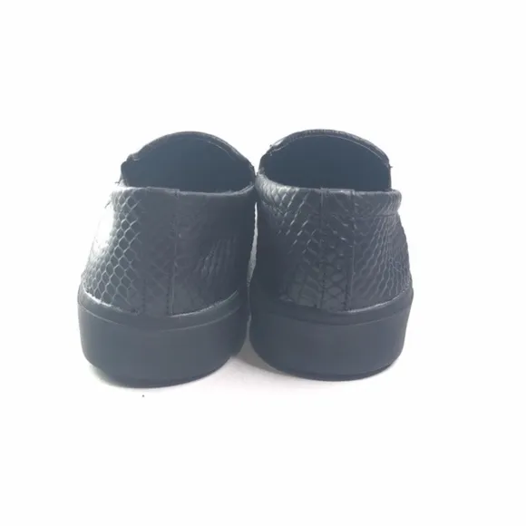 H by Halston Snake Embossed Leather Slip-On Sneakers - Style: Susan (Size 7)