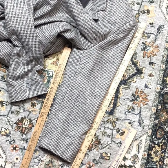 HAGGER ‘City Casuals’ Blue White Gray Tweed 44R Single Breasted 3 Button
