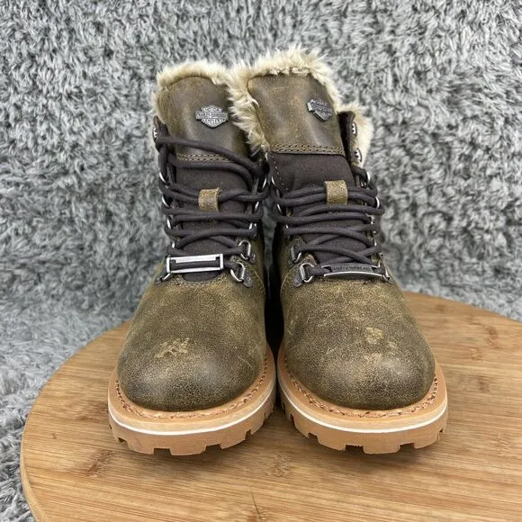 Harley-Davidson Boots Women's 5.5 M Benton Faux Fur D84318