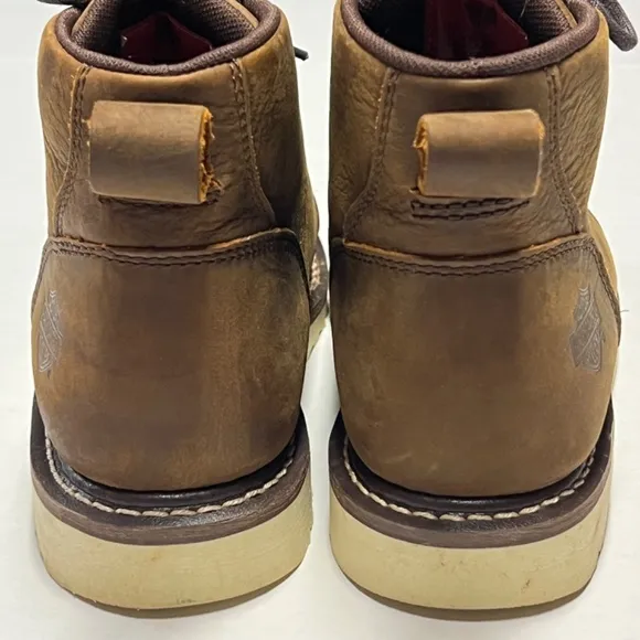Harley-Davidson Glenora Leather Motorcycle Boots Brown Size 8