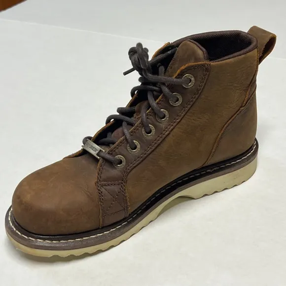 Harley-Davidson Glenora Leather Motorcycle Boots Brown Size 8