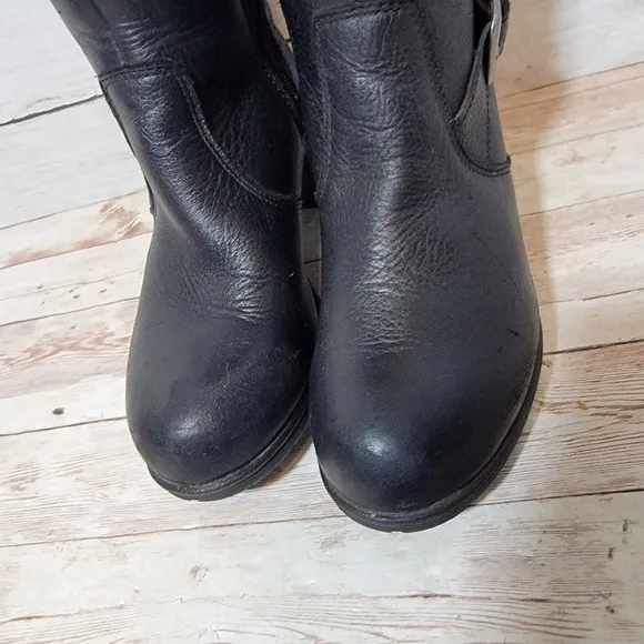 Harley-Davidson Women's Gilman 14-Inch Black WP Motorcycle Boots, US W size 6.5