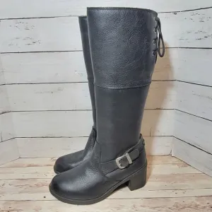 Harley-Davidson Women's Gilman 14-Inch Black WP Motorcycle Boots, US W size 6.5