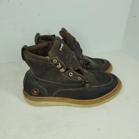 Hawx Boots Mens Sz 11D Brown Wedge Workwear Gorpcore Work Hiking Leather Hiker