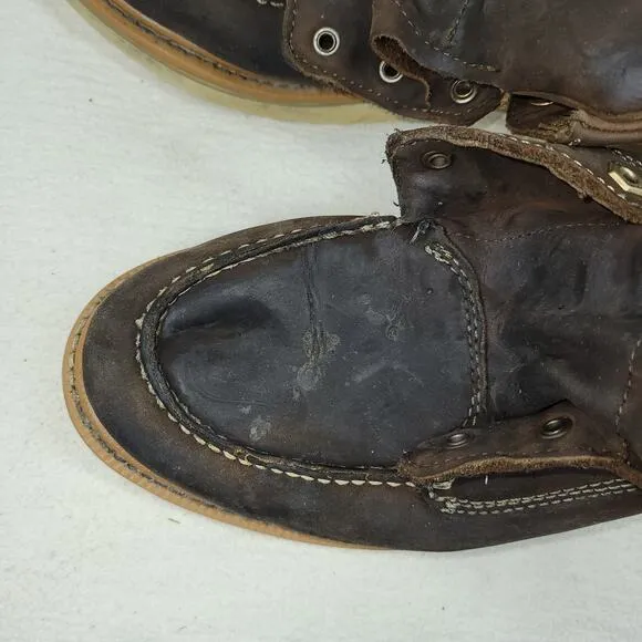 Hawx Boots Mens Sz 11D Brown Wedge Workwear Gorpcore Work Hiking Leather Hiker