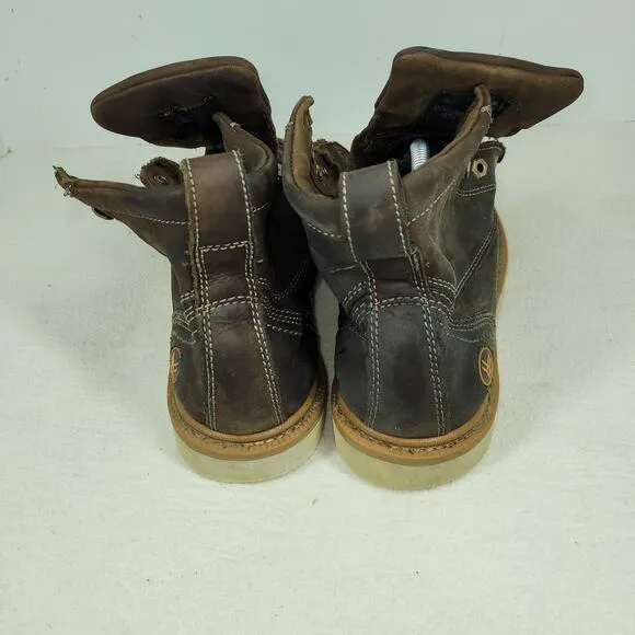Hawx Boots Mens Sz 11D Brown Wedge Workwear Gorpcore Work Hiking Leather Hiker
