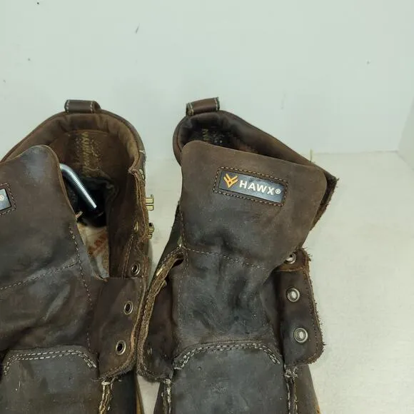 Hawx Boots Mens Sz 11D Brown Wedge Workwear Gorpcore Work Hiking Leather Hiker