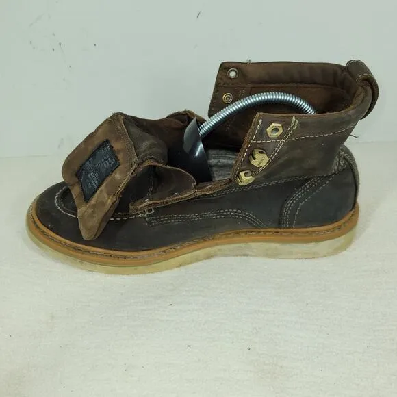 Hawx Boots Mens Sz 11D Brown Wedge Workwear Gorpcore Work Hiking Leather Hiker