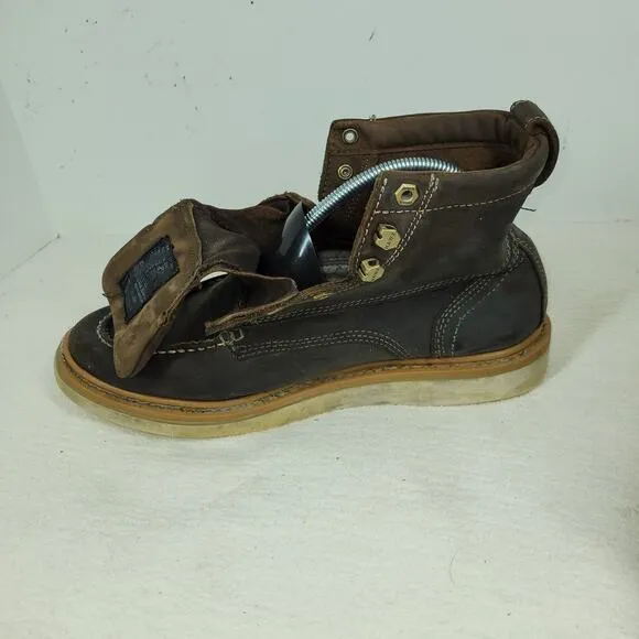 Hawx Boots Mens Sz 11D Brown Wedge Workwear Gorpcore Work Hiking Leather Hiker