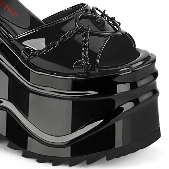 Heart Gothic Sandal Platform Shoes