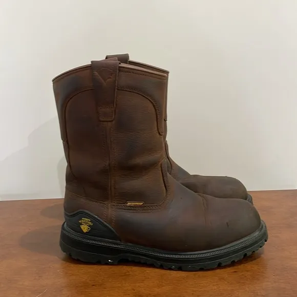 Herman Survivors Men's Bison Waterproof Pull On Steel Toe Work Boots Size 8