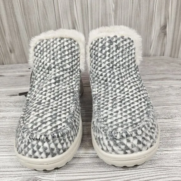 Hey Dude  Denny Stone Grey Shoes - Women's Size 11