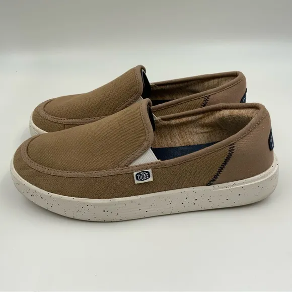 Hey Dude Men's Sunapee Sport Mesh Tan Slip-On Shoes. Men’s Size 9.