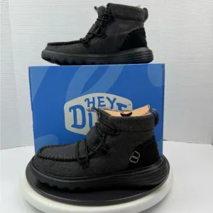 Hey Dude Reyes Boots Womens Black Ankle Bootie Slip On Wool Comfort Shoes Size 7