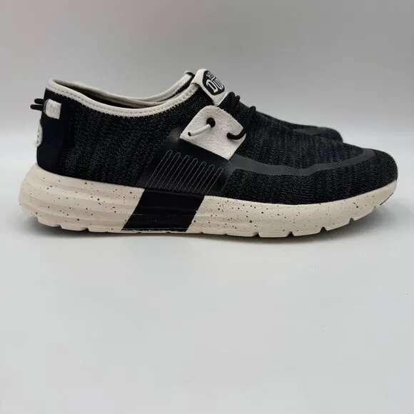 Hey Dude Sirocco Sport Mode Slip-On Black Mens Casual Shoes Size 11