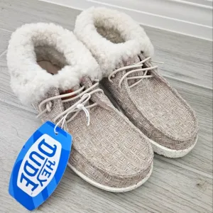 Hey Dude Warm Casual Boots Faux Shearling Interior NWT