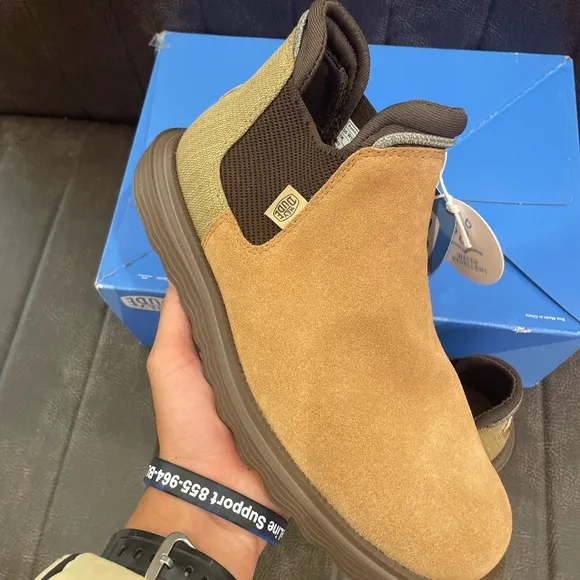 HEY DUDE Water Resistant Boots (Tan)