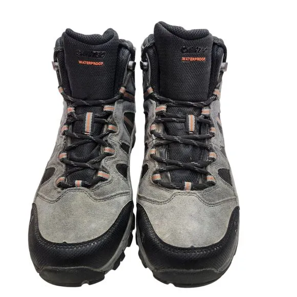 Hi-Tec Bandera II Mens 7 Mid Boots Gray Black Waterproof Outdoor Hiking Casual