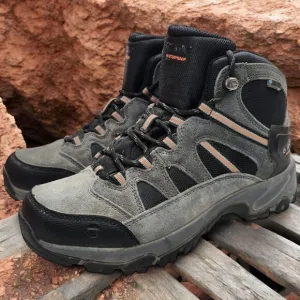 Hi-Tec Bandera II Mens 7 Mid Boots Gray Black Waterproof Outdoor Hiking Casual