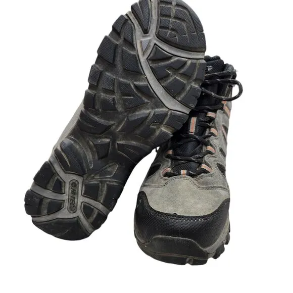 Hi-Tec Bandera II Mens 7 Mid Boots Gray Black Waterproof Outdoor Hiking Casual