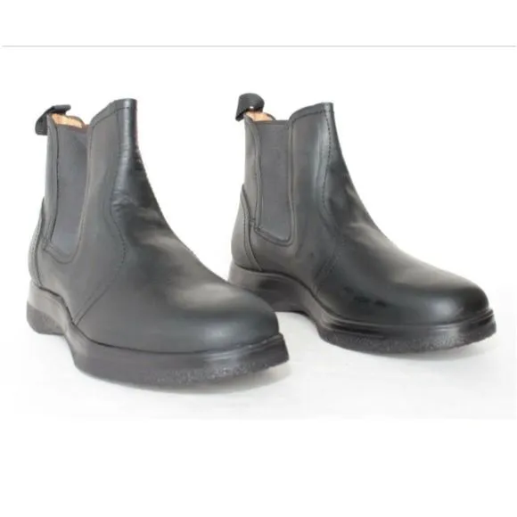 Hitchcock Mens Chelsea Boots 229B Black - New