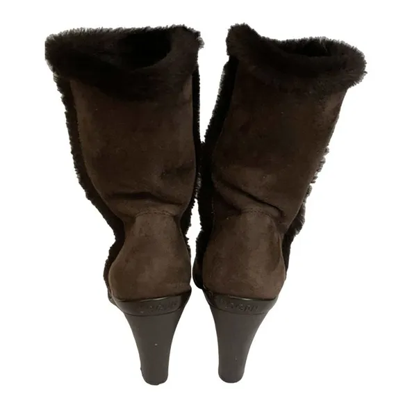 Hogan Brown Leather Boots Size 5.5