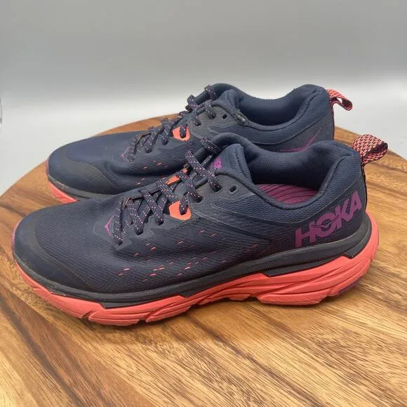 Hoka Challenger ATR 6 Womens 7.5 B Blue Shoes Road Race Walking Trainer Comfort