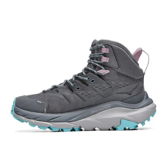 Hoka Kaha 2 Goretex Gray Waterproof Hiking Boots Womens 9 New Fast Shipping